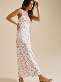 Kya Floral Midi Dress Detail 3 - TULLABEE