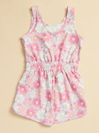 Flower Power Athletic Romper Detail 2 - TULLABEE