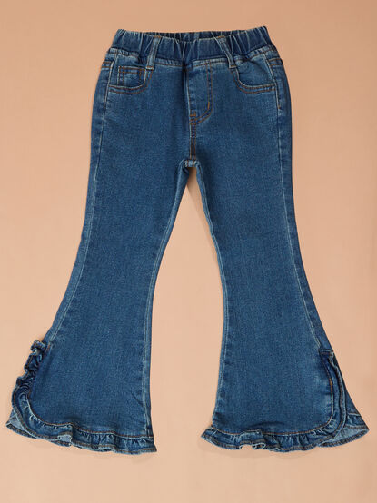 Jilly Ruffle Flare Jeans - TULLABEE
