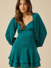 Shelia Satin Mini Dress Detail 2 - TULLABEE