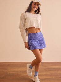 Serves Up Ditsy Floral Skort Detail 7 - TULLABEE