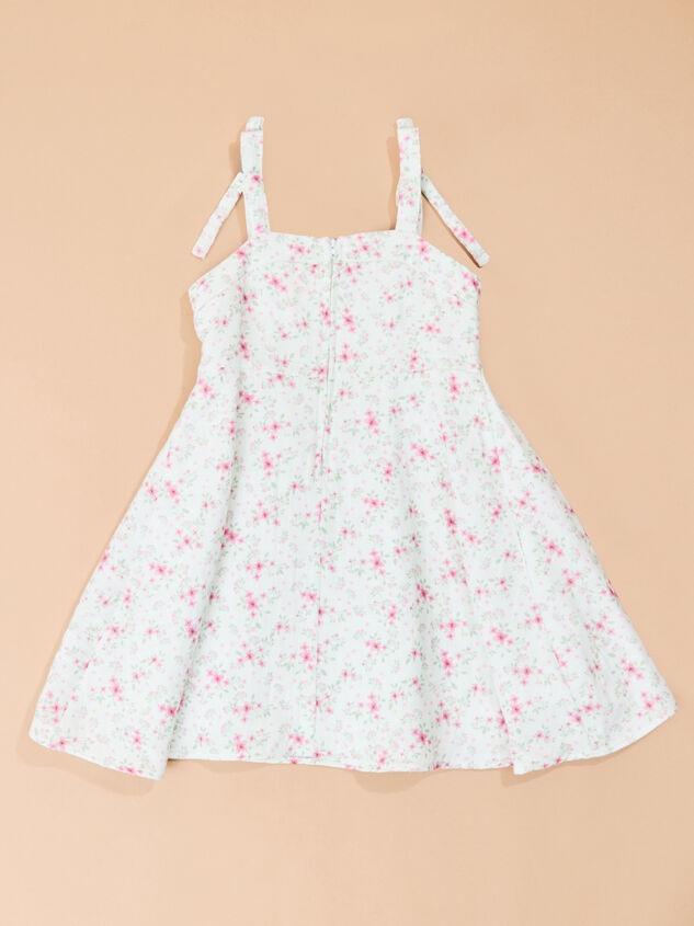 Stacey Floral Toddler Mini Dress Detail 3 - TULLABEE