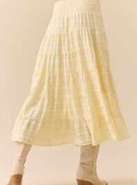 Millie Tiered Midi Skirt Detail 5 - TULLABEE