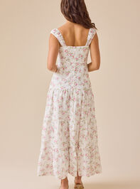 Camellia Floral Maxi Dress Detail 5 - TULLABEE