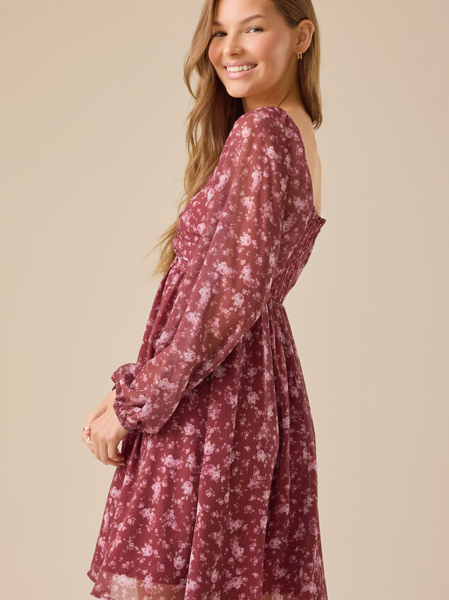 Dawysn Chiffon Mini Dress Detail 4 - TULLABEE