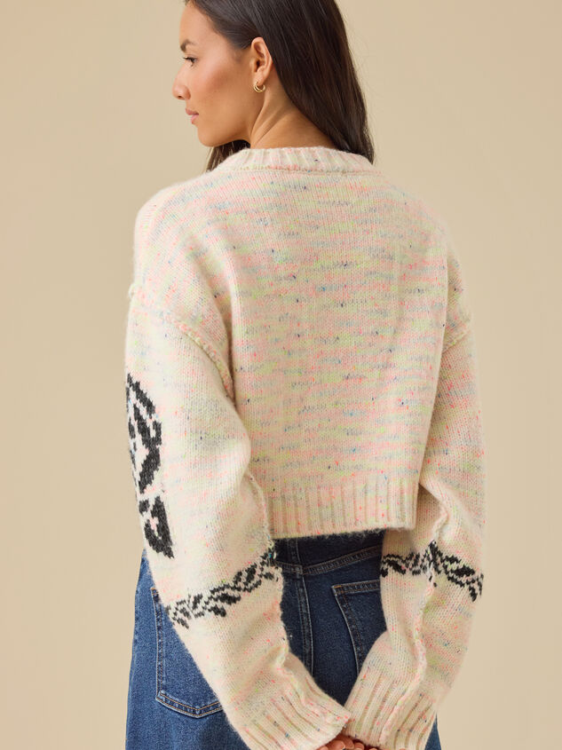 Selina Rose Stitched Sweater Detail 5 - TULLABEE