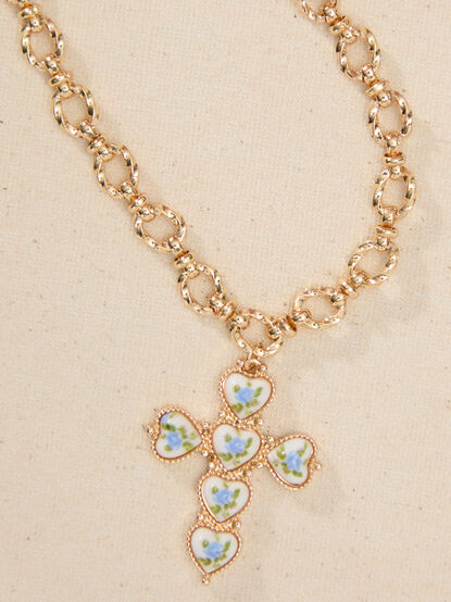 Heart & Faith Cross Necklace - TULLABEE