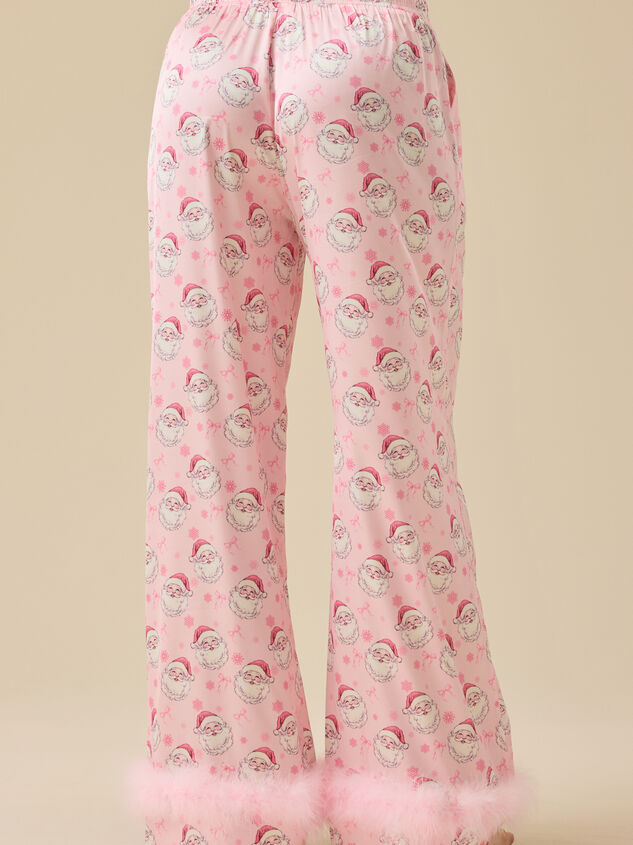 Maci Satin Sleep Pant Detail 6 - TULLABEE