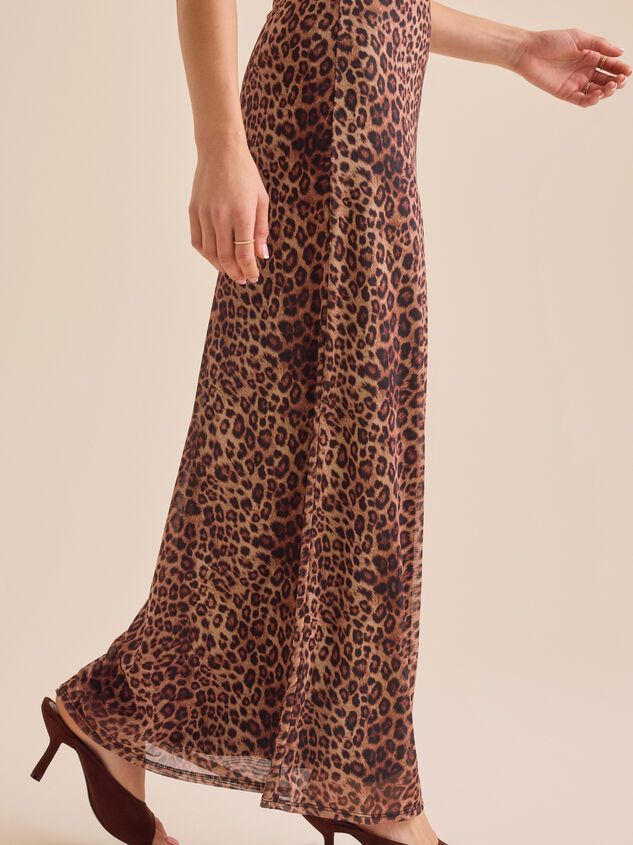 Francie Cheetah Maxi Skirt Detail 4 - TULLABEE