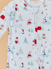Santa Ski Friends Footie Detail 3 - TULLABEE