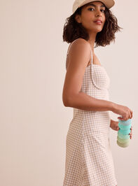 Game On Gingham Dress Detail 3 - TULLABEE