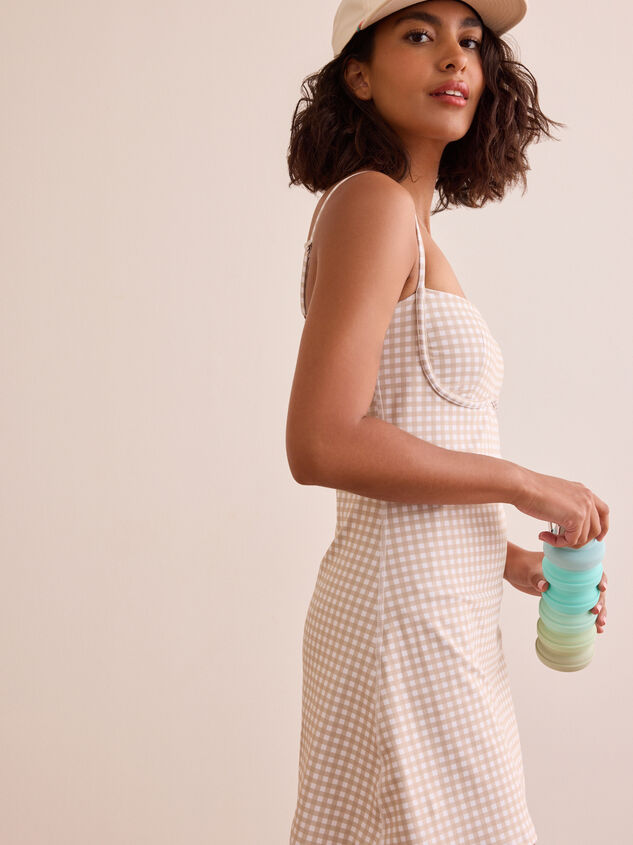Game On Gingham Dress Detail 3 - TULLABEE