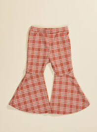 Nellie Plaid Flares Detail 2 - TULLABEE
