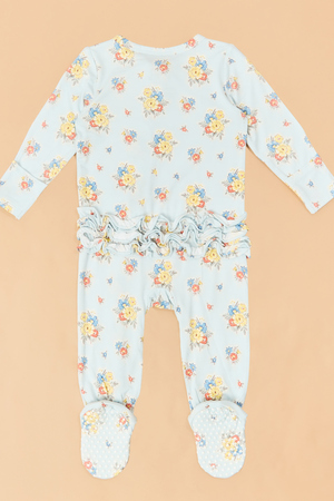 Rheagan Floral Ruffle Footie - Altar'd State - 