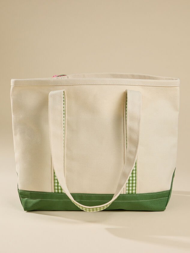 Fresh Strawberries Canvas Tote Bag Detail 6 - TULLABEE