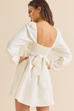 Eileen Jacquard Mini Dress - Altar'd State - 