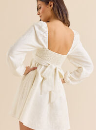 Eileen Jacquard Mini Dress Detail 4 - TULLABEE