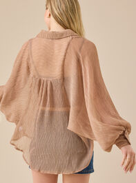 Arie Chiffon Button Down Top Detail 5 - TULLABEE