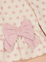 Payton Polka Dot Bow Set Detail 4 - TULLABEE