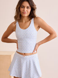 Floral Flex Tank Detail 4 - TULLABEE