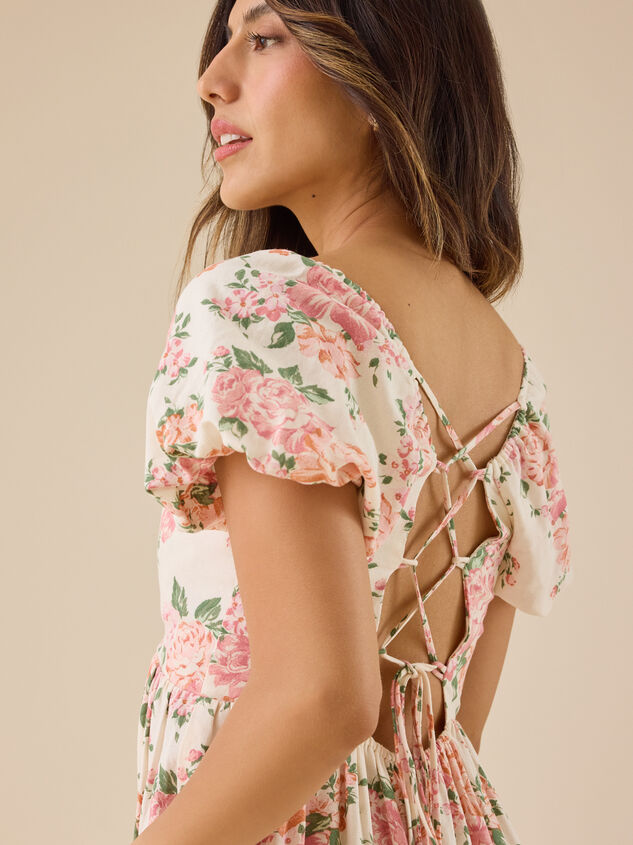 Cameron Floral Maxi Dress Detail 6 - TULLABEE