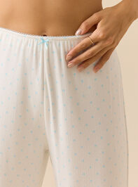 Celia Polka Dot Sleep Pant Detail 3 - TULLABEE