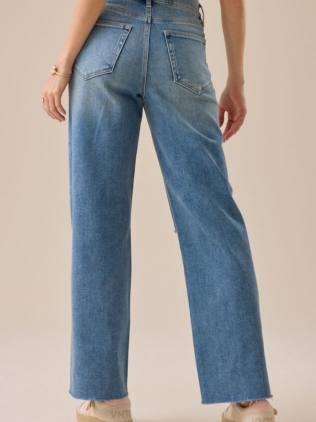 Rollins Straight Leg Jeans Detail 6 - TULLABEE