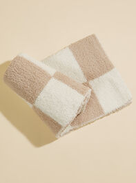 Checkered Plush Lovey Detail 3 - TULLABEE