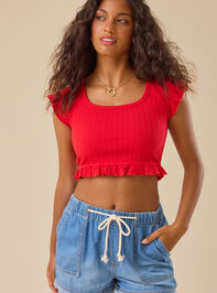 Evelyn Tie Denim Short - TULLABEE