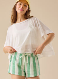 Harbor Striped Mini Short - TULLABEE