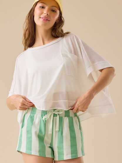 Harbor Striped Mini Short - TULLABEE