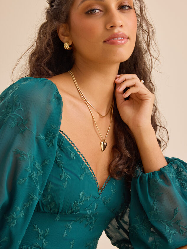 Jemina FIt and Flare Dress Detail 5 - TULLABEE