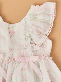 Kellie Floral Bunny Dress Detail 2 - TULLABEE