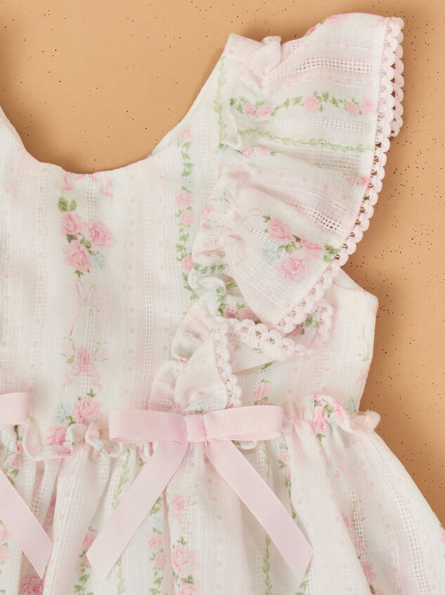 Kellie Floral Bunny Dress Detail 2 - TULLABEE