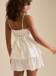 Sara Tiered Mini Dress Detail 4 - TULLABEE