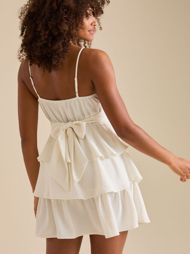 Sara Tiered Mini Dress Detail 4 - TULLABEE