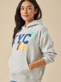 The Empire State Icons Hoodie Detail 4 - TULLABEE