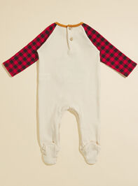 Gnome Checkered Footie by MudPie Detail 2 - TULLABEE