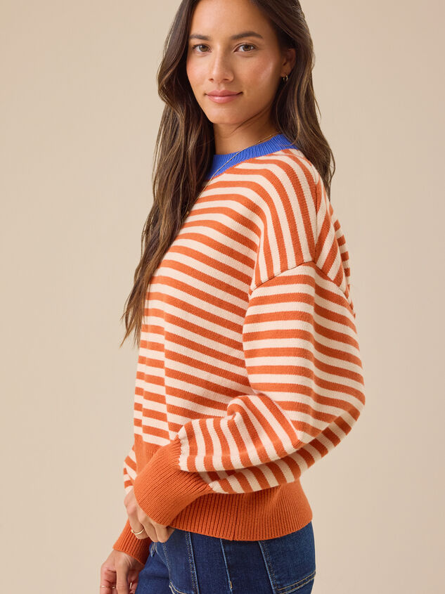 Gracie Striped Sweater Detail 3 - TULLABEE