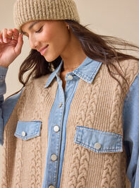 Wilma Mixed Button-Up Detail 3 - TULLABEE