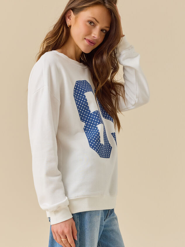 Aya Polka Dot 89 Pullover Detail 3 - TULLABEE