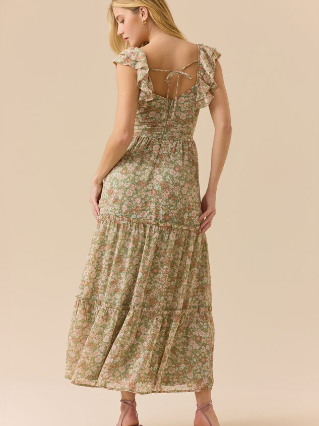 Soliah Floral Maxi Dress Detail 4 - TULLABEE