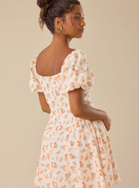 Zoie Puff Sleeve Mini Dress Detail 5 - TULLABEE
