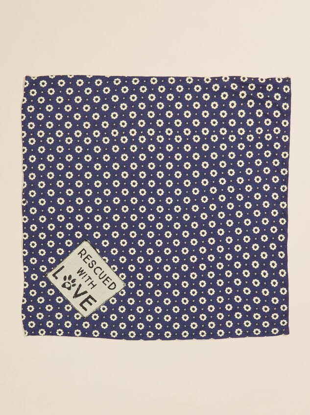 Bear & Ollie's Rescued With Love Dog Bandana - Small Detail 2 - TULLABEE