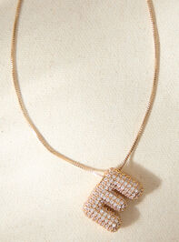 18K Gold Monogram Charm Necklace - E - TULLABEE