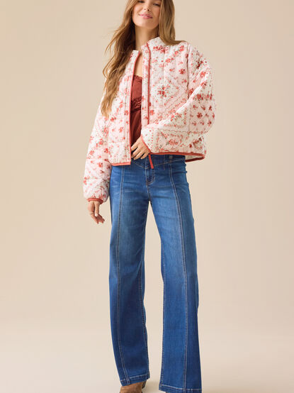 Lara Floral Quilted Jacket - TULLABEE