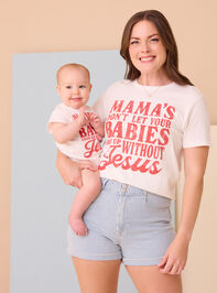 Mamas Babies with Jesus Tee Detail 6 - TULLABEE