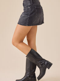 Maggie Denim Mini Skirt Detail 4 - TULLABEE