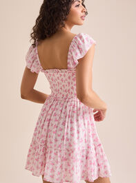 Pixie Floral Mini Dress Detail 5 - TULLABEE