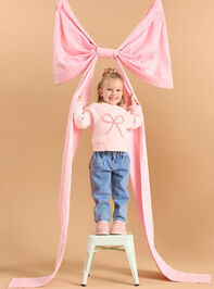 Bow Embroidered Sweater - TULLABEE